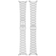For Samsung Galaxy Watch 8 40 / 44mm Slim Three Beads Stainless Steel Watch Band(Silver)