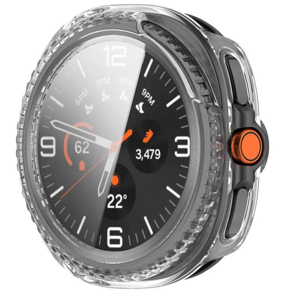 For Samsung Galaxy Watch8 Classic 46mm Tempered Film Integrated PC Watch Cover(Transparent)