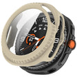 For Samsung Galaxy Watch8 Classic 46mm Tempered Film Integrated PC Watch Cover(Ivory White) - free shipping - PMC TechLife - Order now!