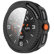 For Samsung Galaxy Watch8 Classic 46mm Tempered Film Integrated PC Watch Cover(Glossy Black)