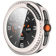 For Samsung Galaxy Watch8 Classic 46mm Tempered Film Integrated PC Watch Cover(Frosted Starlight)