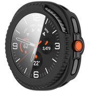 For Samsung Galaxy Watch8 Classic 46mm Tempered Film Integrated PC Watch Cover(Frosted Black)
