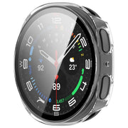 For Samsung Galaxy Watch 8 44mm Tempered Film Integrated PC Watch Cover(Transparent)