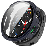 For Samsung Galaxy Watch 8 44mm Tempered Film Integrated PC Watch Cover(Ink Blue)