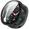 For Samsung Galaxy Watch 8 44mm Tempered Film Integrated PC Watch Cover(Glossy Black) - free shipping - PMC TechLife - Order now!