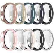 For Samsung Galaxy Watch8 Classic 46mm Tempered Film Integrated PC Watch Cover(Pine Green)