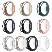For Samsung Galaxy Watch 8 40mm Tempered Film Integrated PC Watch Cover(Frosted Starlight)