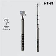 JMARY MT-65 For Action Cameras 3m Carbon Fiber Selfie Stick Monopod 5 Section Extension Pole