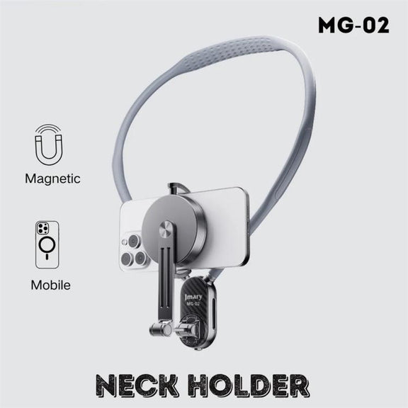 JMARY MG-02 For Action Camera Phone Silicone Necklace Mount Magnetic Neck Holder
