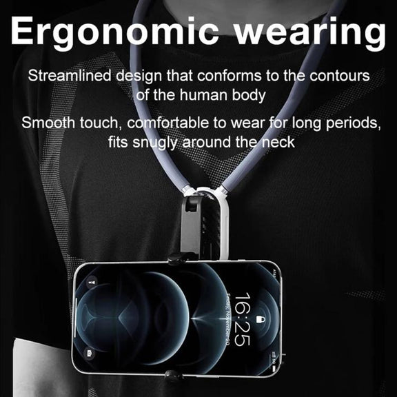 JMARY MG-02 For Action Camera Phone Silicone Necklace Mount Magnetic Neck Holder