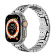 For Apple Watch 46mm / 49mm / 45mm / 44mm Octagonal Stainless Steel  Watch(Silver Inter Black) - free shipping - PMC TechLife - Order now!