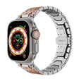 For Apple Watch 46mm / 49mm / 45mm / 44mm Octagonal Stainless Steel  Watch(Silver Inter Orange) - free shipping - PMC TechLife - Order now!