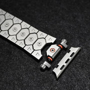 For Apple Watch 46mm / 49mm / 45mm / 44mm Octagonal Stainless Steel  Watch(Black)