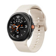 For Samsung Galaxy Watch8 / Watch8 Classic Solid Color Stitched Silicone Watch Band, Size:M(Starlight) - free shipping - PMC TechLife - Order now!