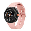 For Samsung Galaxy Watch8 / Watch8 Classic Solid Color Stitched Silicone Watch Band, Size:M(Pink) - free shipping - PMC TechLife - Order now!