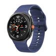 For Samsung Galaxy Watch8 / Watch8 Classic Solid Color Stitched Silicone Watch Band, Size:M(Midnight Blue) - free shipping - PMC TechLife - Order now!