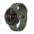 For Samsung Galaxy Watch8 / Watch8 Classic Hole Style Black Reverse Buckle Silicone Watch Band(Army Green) - free shipping - PMC TechLife - Order now!