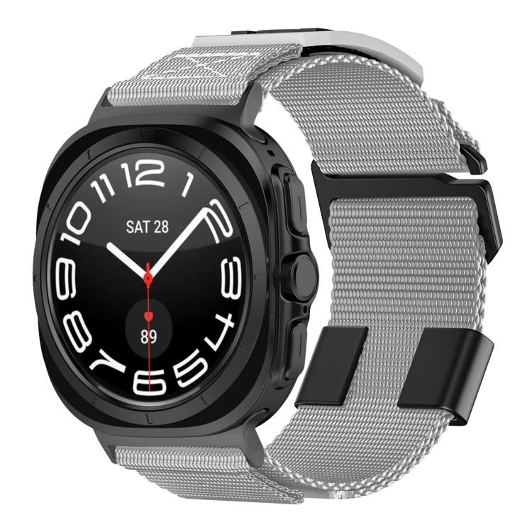 For Samsung Galaxy Watch Ultra 47mm / Ultra 2025 Kalebol Braided Nylon Sport Watch Band(Gray) - free shipping - PMC TechLife - Order now!