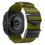 For Samsung Galaxy Watch Ultra 47mm / Ultra 2025 Kalebol Braided Nylon Sport Watch Band(Army Green)