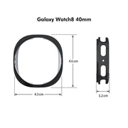 For Samsung Galaxy Watch8 40mm ENKAY Hat-Prince Full Coverage Electroplated Soft TPU Case with Screen Protection(Pink)