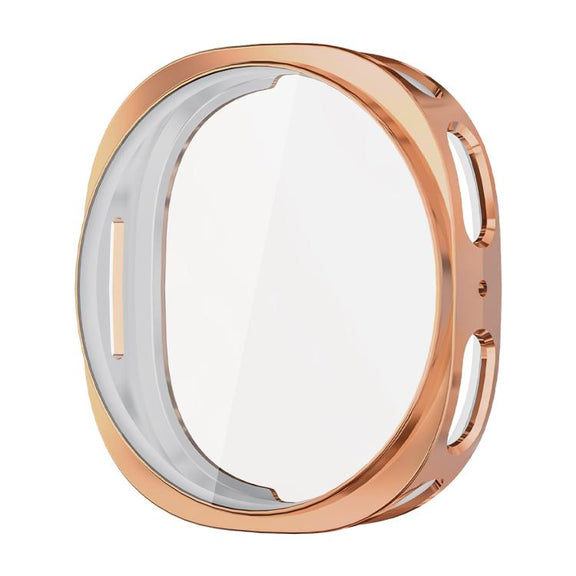 For Samsung Galaxy Watch8 40mm ENKAY Hat-Prince Full Coverage Electroplated Soft TPU Case with Screen Protection(Rose Gold)