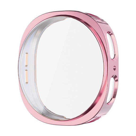 For Samsung Galaxy Watch8 44mm ENKAY Hat-Prince Full Coverage Electroplated Soft TPU Case with Screen Protection(Pink)
