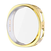 For Samsung Galaxy Watch8 44mm ENKAY Hat-Prince Full Coverage Electroplated Soft TPU Case with Screen Protection(Golden)
