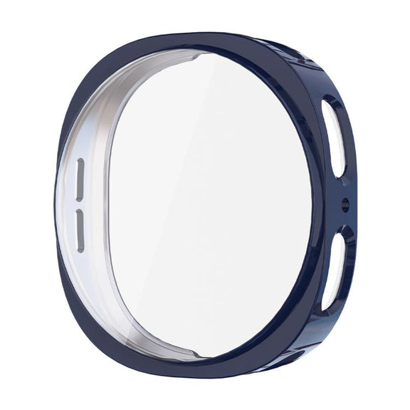 For Samsung Galaxy Watch8 44mm ENKAY Hat-Prince Full Coverage Electroplated Soft TPU Case with Screen Protection(Blue)