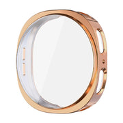 For Samsung Galaxy Watch8 44mm ENKAY Hat-Prince Full Coverage Electroplated Soft TPU Case with Screen Protection(Rose Gold)