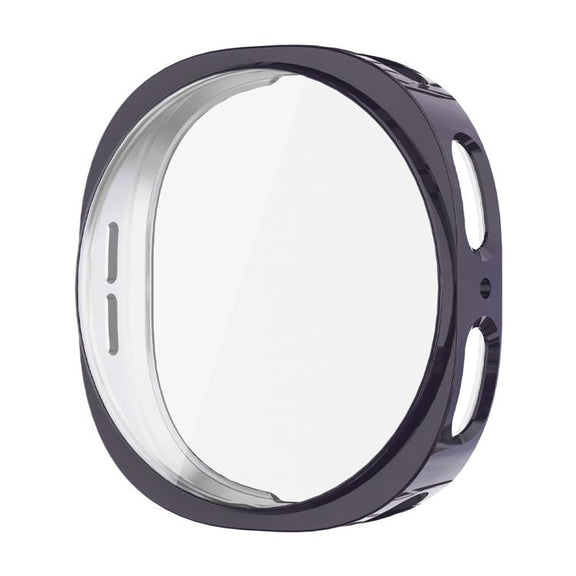 For Samsung Galaxy Watch8 44mm ENKAY Hat-Prince Full Coverage Electroplated Soft TPU Case with Screen Protection(Metal Gray)