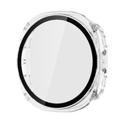 For Samsung Galaxy Watch8 44mm ENKAY Hat-Prince Full Coverage Tempered Glass Film Integrated PC Watch Case(Transparent)