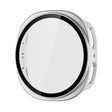 For Samsung Galaxy Watch8 44mm ENKAY Hat-Prince Full Coverage Tempered Glass Film Integrated PC Watch Case(Silver) - free shipping - PMC TechLife - Order now!