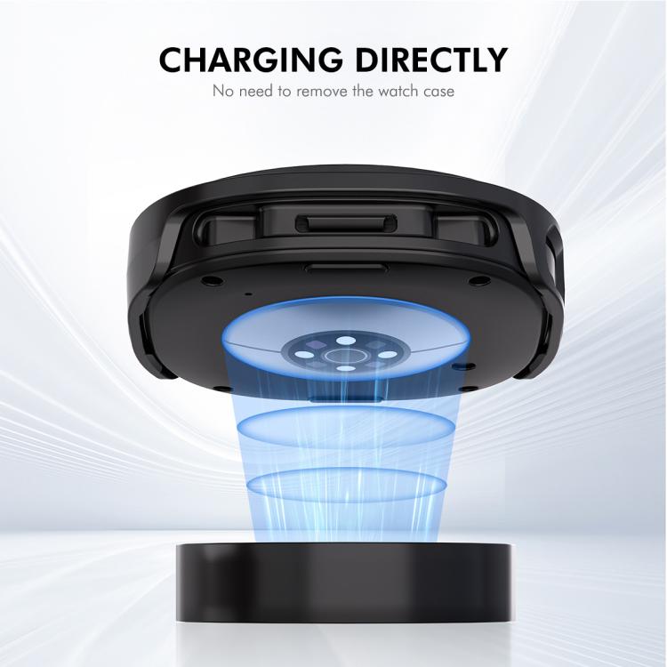 For Samsung Galaxy Watch8 40mm ENKAY Hat-Prince Full Coverage Tempered Glass Film Integrated PC Watch Case(Blue) - free shipping - PMC TechLife - Order now!