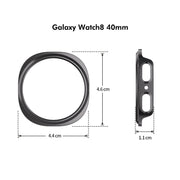 For Samsung Galaxy Watch8 40mm ENKAY Hat-Prince Full Coverage Tempered Glass Film Integrated PC Watch Case(Starlight)