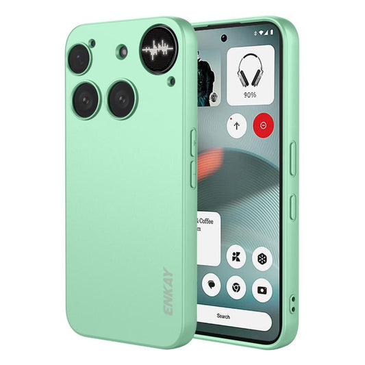 For Nothing Phone 3 ENKAY Liquid Silicone Soft Shockproof Phone Case(Light Green) - free shipping - PMC Jewellery - Order now!