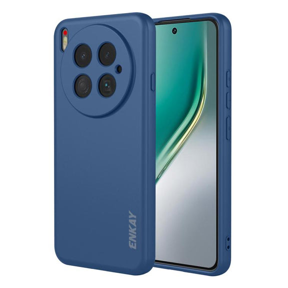 For Tecno Camon 40 Premier ENKAY Liquid Silicone Soft Shockproof Phone Case(Dark Blue)