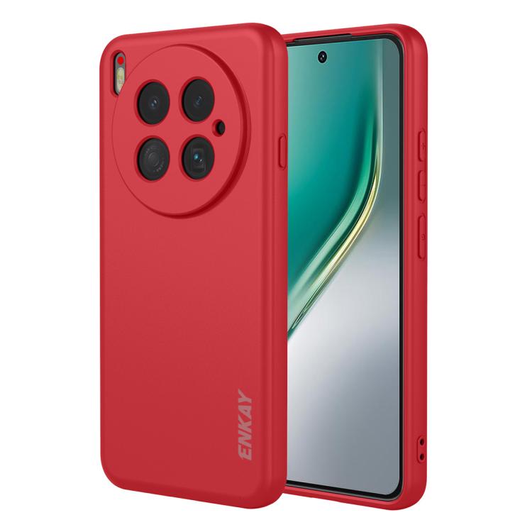 For Tecno Camon 40 Premier ENKAY Liquid Silicone Soft Shockproof Phone Case(Red) - free shipping - PMC TechLife - Order now!