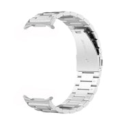 For Samsung Galaxy Watch8 / Watch8 Classic Three Beads Stainless Steel Watch Band with Removal Tool(Silver)