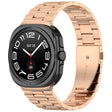 For Samsung Galaxy Watch8 / Watch8 Classic Three Beads Stainless Steel Watch Band with Removal Tool(Rose Gold) - free shipping - PMC TechLife - Order now!