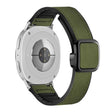 For Samsung Galaxy Watch8 / Watch8 Classic Square Magnetic Buckle Leather Skin Silicone Watch Band(Crazy Horse Green) - free shipping - PMC TechLife - Order now!