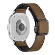 For Samsung Galaxy Watch8 / Watch8 Classic Square Magnetic Buckle Leather Skin Silicone Watch Band(Crazy Horse Dark Brown) - free shipping - PMC TechLife - Order now!