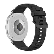 For Samsung Galaxy Watch8 / Watch8 Classic Tire Texture Silicone Watch Band(Black)