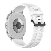 For Samsung Galaxy Watch8 / Watch8 Classic Tire Texture Silicone Watch Band(White)