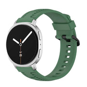 For Samsung Galaxy Watch8 / Watch8 Classic Tire Texture Silicone Watch Band(Army Green)