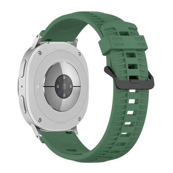 For Samsung Galaxy Watch8 / Watch8 Classic Tire Texture Silicone Watch Band(Army Green)