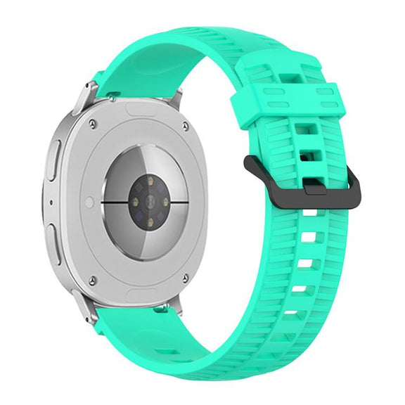 For Samsung Galaxy Watch8 / Watch8 Classic Tire Texture Silicone Watch Band(Teal Blue)