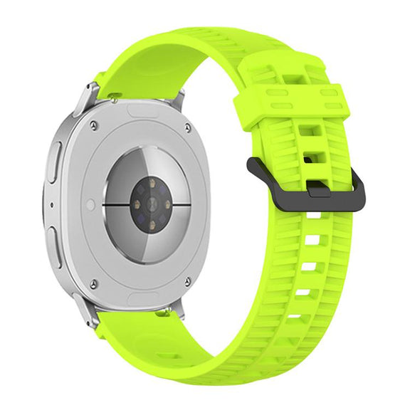 For Samsung Galaxy Watch8 / Watch8 Classic Tire Texture Silicone Watch Band(Lime)
