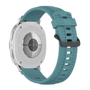 For Samsung Galaxy Watch8 / Watch8 Classic Tire Texture Silicone Watch Band(Rock Green)