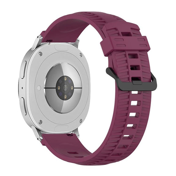 For Samsung Galaxy Watch8 / Watch8 Classic Tire Texture Silicone Watch Band(Wine Red)