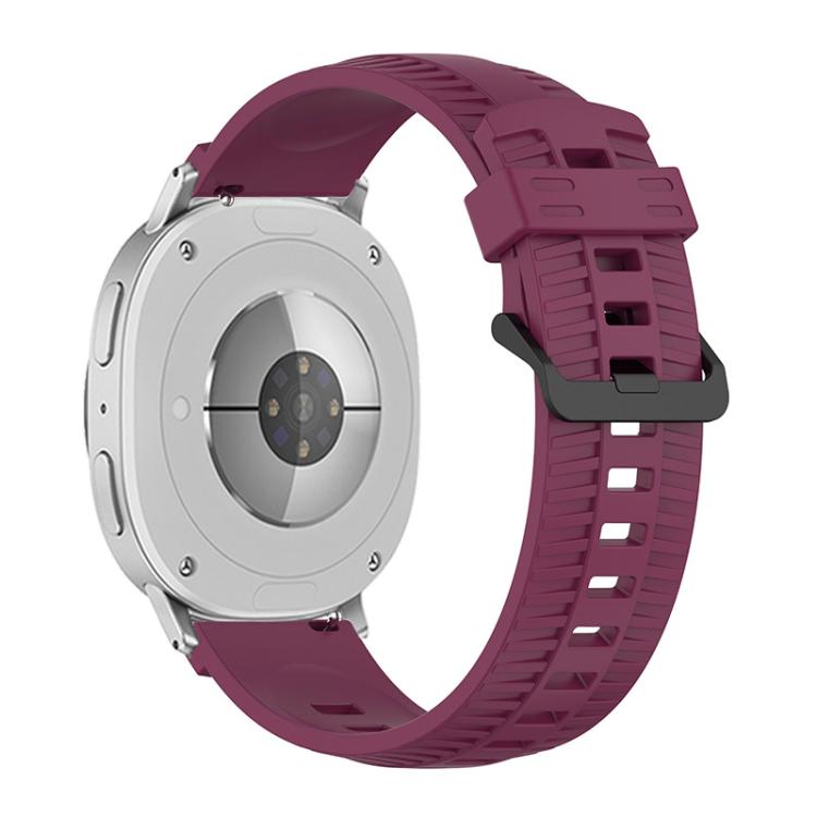 For Samsung Galaxy Watch8 / Watch8 Classic Tire Texture Silicone Watch Band(Wine Red)